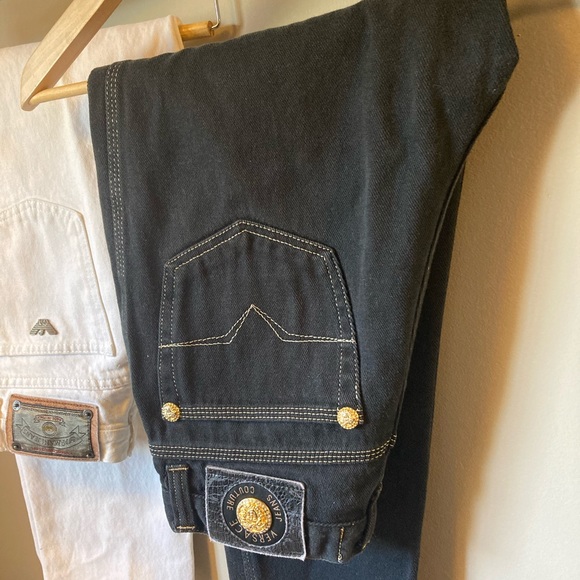 VERSACE Jeans Vintage - Sz 28 - Black - Picture 2 of 10